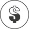 Dollar sign in a circle
