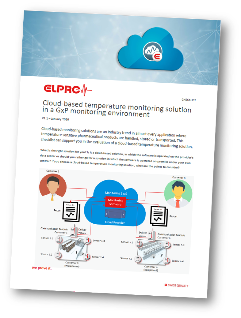 Checklist for cloud-based temperature monitoring