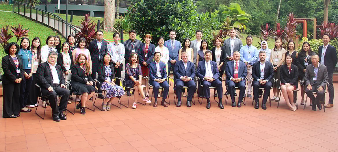 Group of attendees at SkyCell Event Singapore