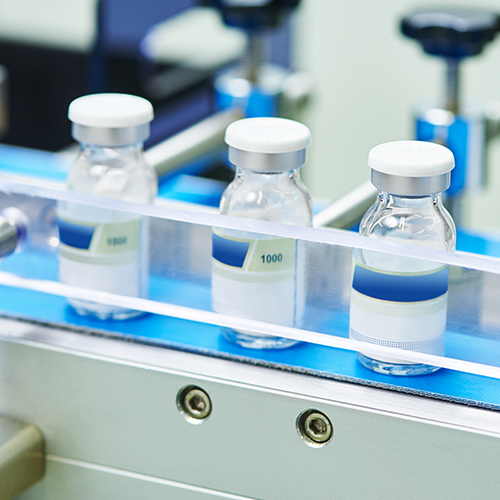 Medication on the production line.