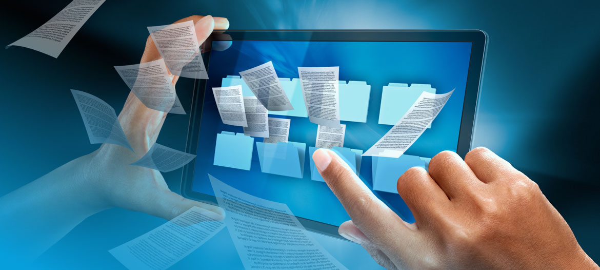 paper files and digital folders