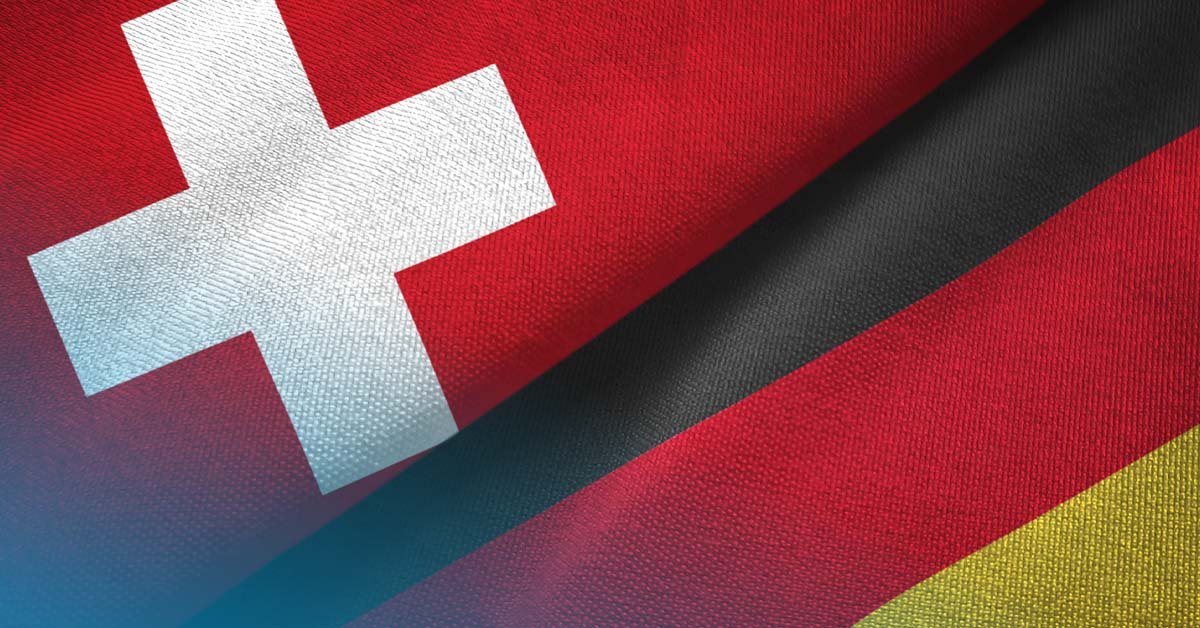 Flagge Schweiz und Deutschland